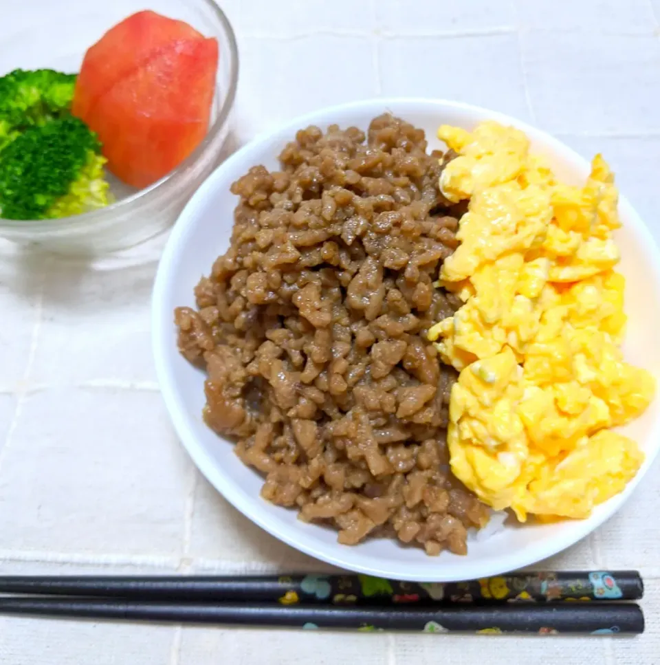 2020/07/26　そぼろ丼🍀|ちいたんさん