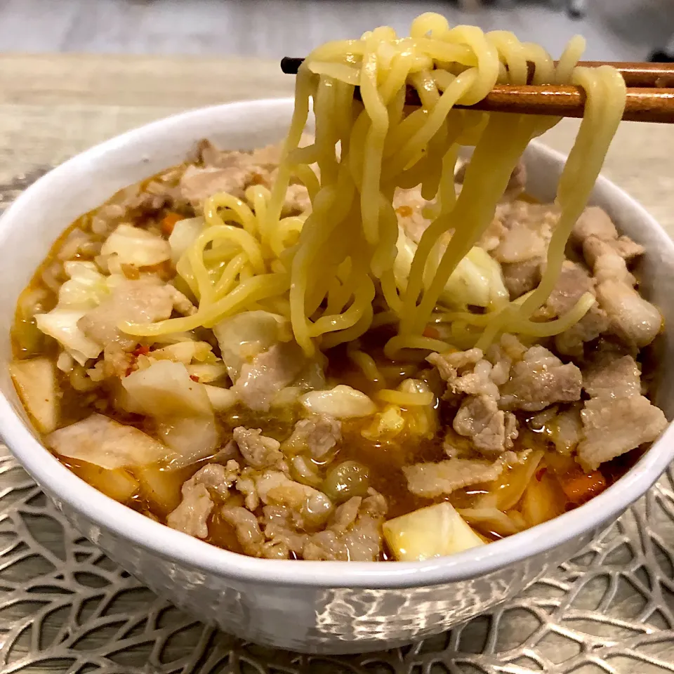 具沢山味噌ラーメンのお昼ごはん|ゆかｕさん