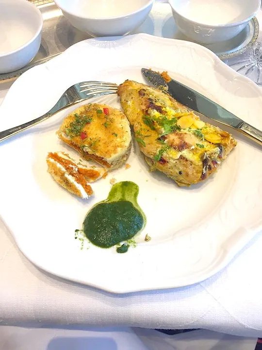 Lemon Chicken and Potato Cake with Mint Chutney|Isabelleさん