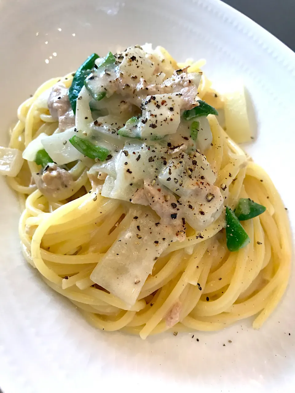 Snapdishの料理写真:ツナのクリームパスタ！|Tomyさん