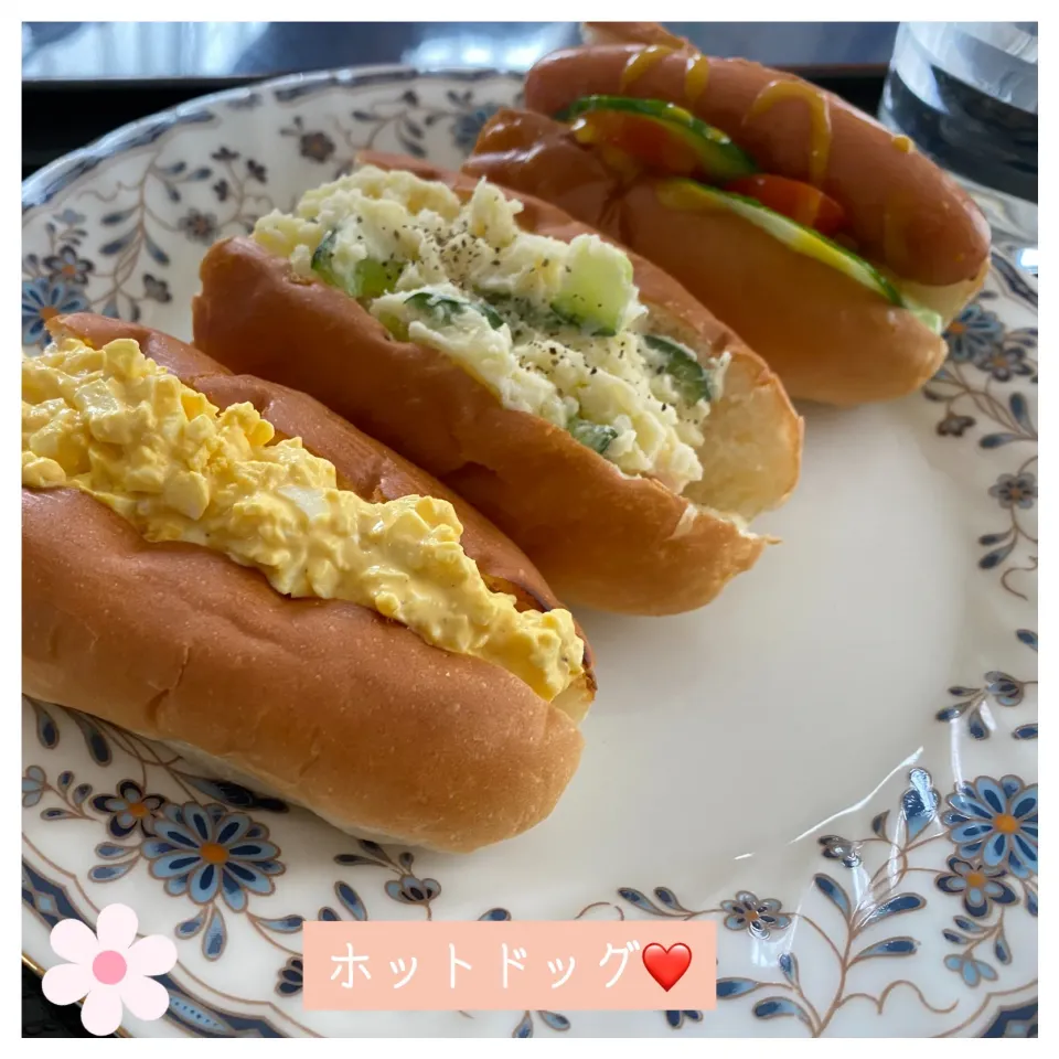 Snapdishの料理写真:ホットドッグ❤️|いのっちさん