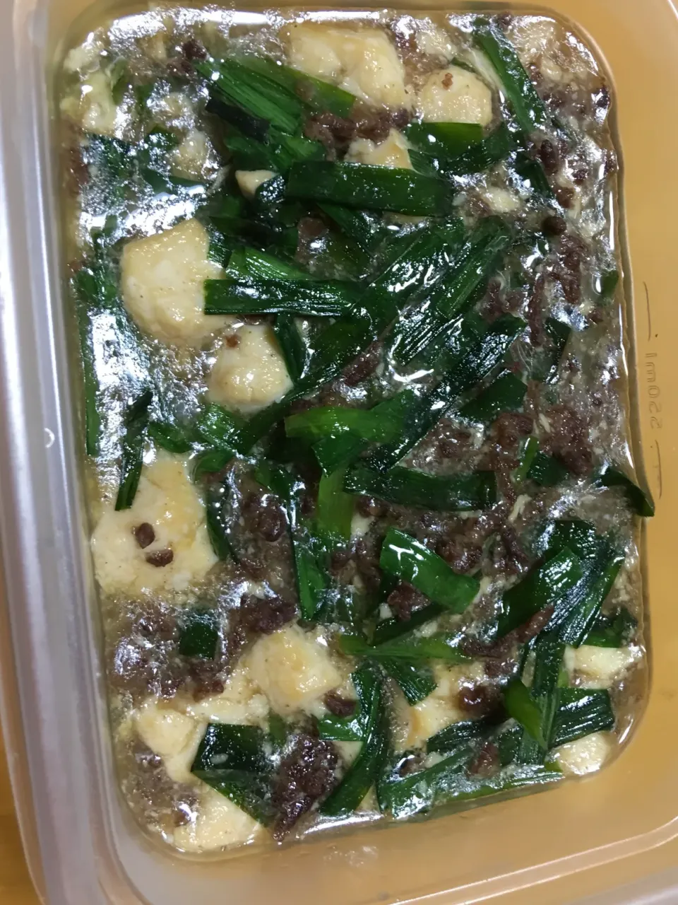 Snapdishの料理写真:すき焼き風ひき肉と豆腐の煮込み|honeyさん