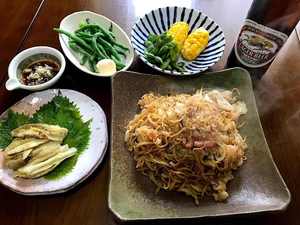 2020.7.26 焼きそば飯🍻🍻🍻|ゆみずさん