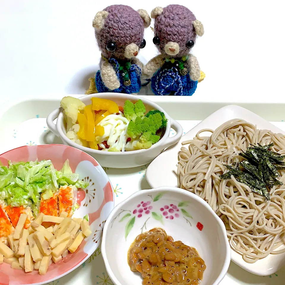 晩ごはんは納豆蕎麦(*´꒳`*)|chagashiさん