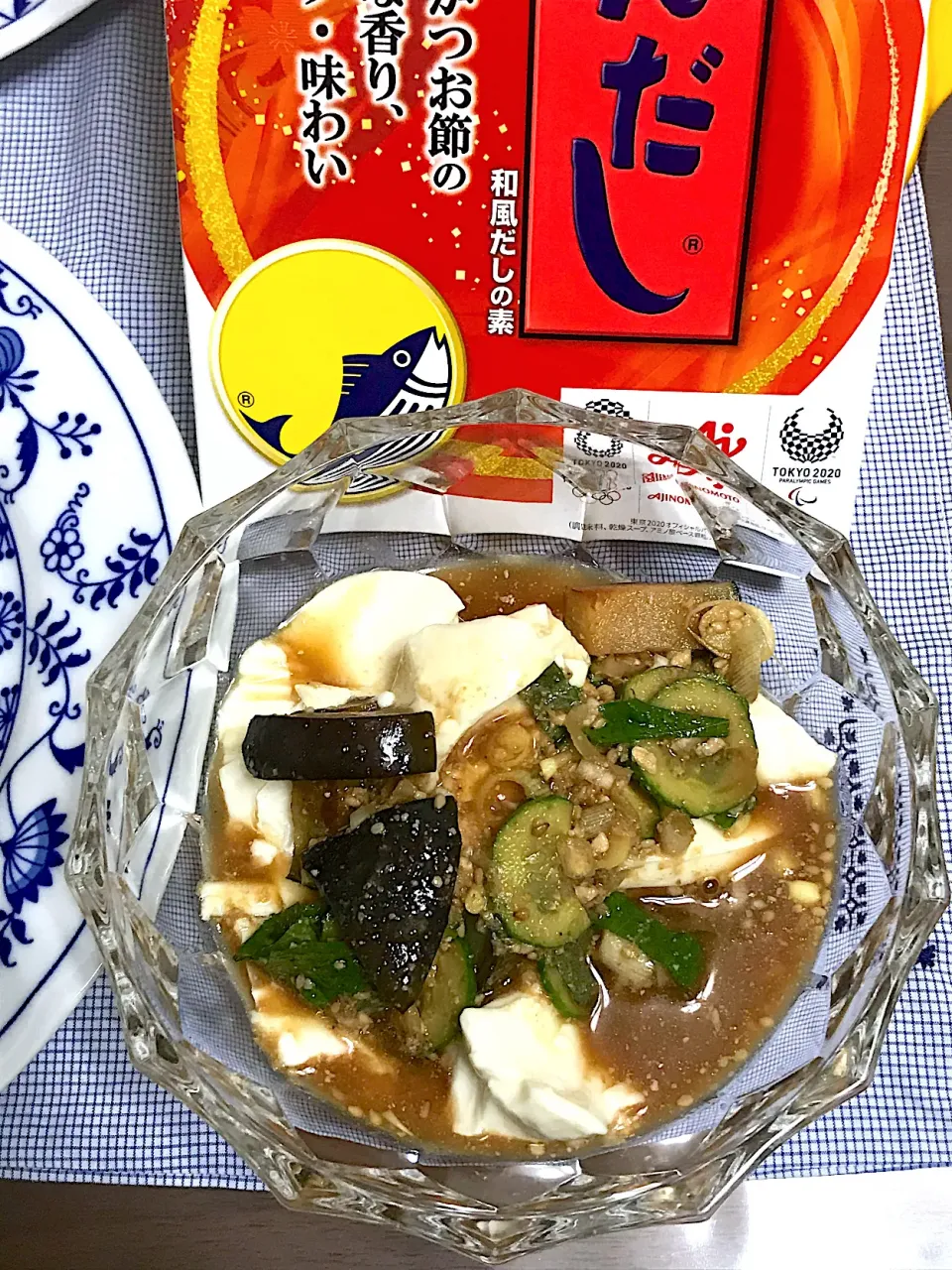 Snapdishの料理写真:冷奴を冷汁で♪|みえさん