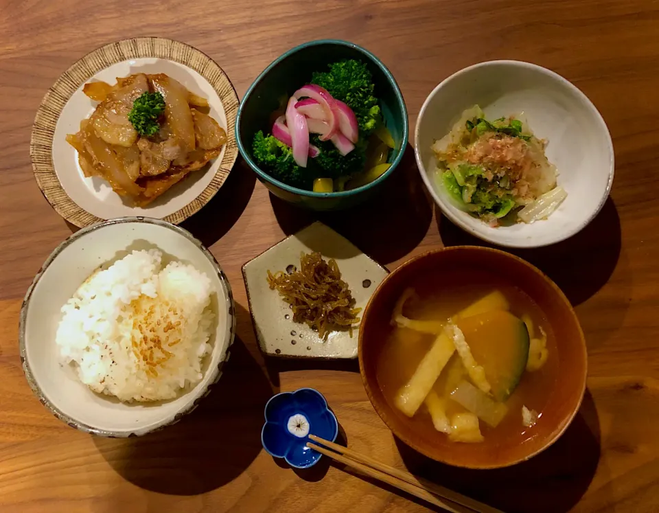 いつもの粗食定食|こんぶさん