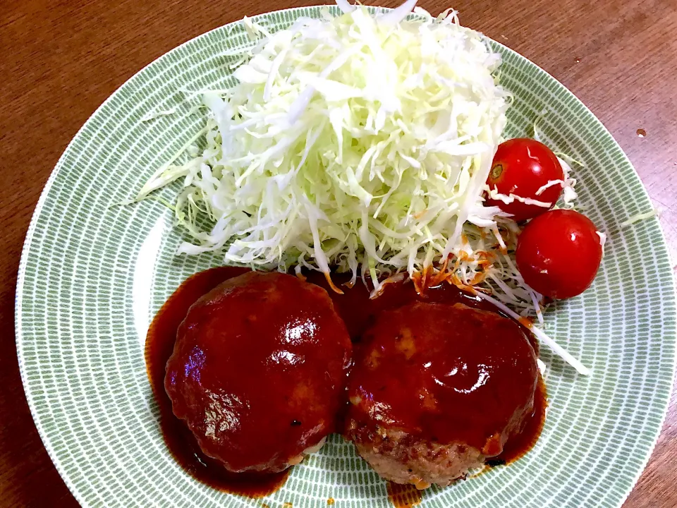 いつものハンバーグ😋|^_^みやままさん