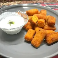 Snapdishの料理写真:#prawn nuggets with white sauce|RITAさん