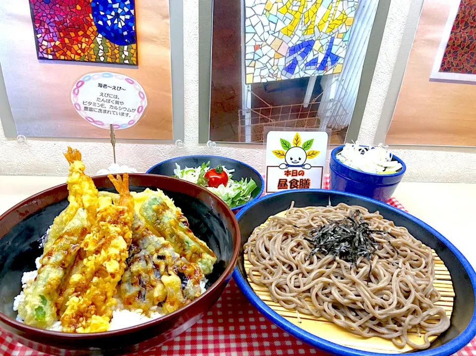 海老天丼＆ざるそばセット|nyama1さん