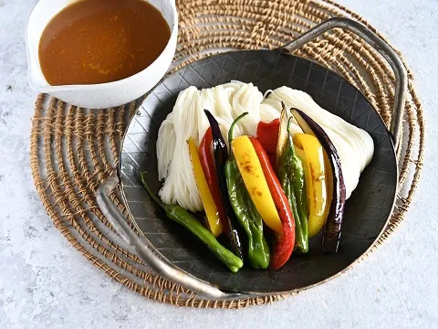 Snapdishの料理写真:夏野菜たっぷり スープカレーそうめん|ヤマサ醤油公式アカウントさん