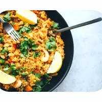 fried rice with lemon peppered tossed vegetables|Priyankaさん