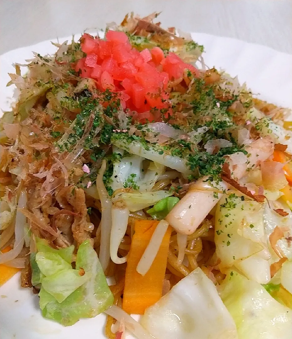 ☆今日の晩ごはん☆　ソース焼きそば|hamamaさん