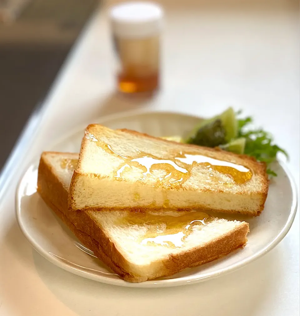 蜂蜜の食パンとトースト|かっちゃん杉さん