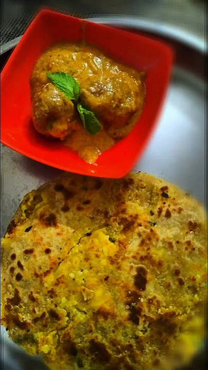 paneer paratha with aloo panner kofta curry|Ram Ramさん