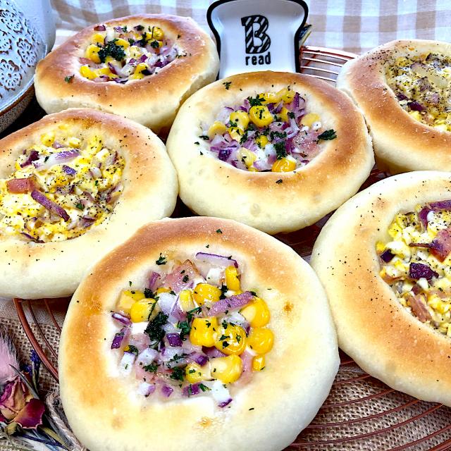 惣菜パン ベーコン アーリーレッド コーン タマゴサラダがぁがの料理 コーンマヨパンたまごサラダパン がぁが Snapdish スナップディッシュ Id Kli1qa