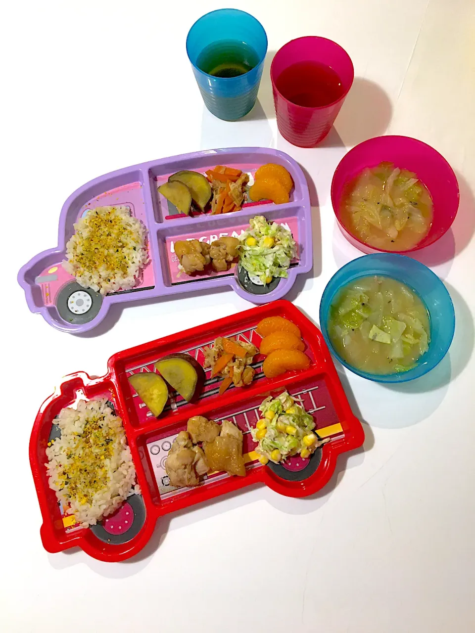 Snapdishの料理写真:4歳と2歳の夜ご飯|harunoさん