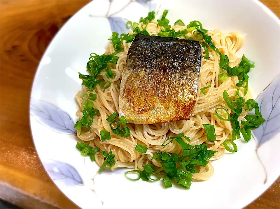 焼き鯖そうめん|名状しがたいゴミムシのようなものさん