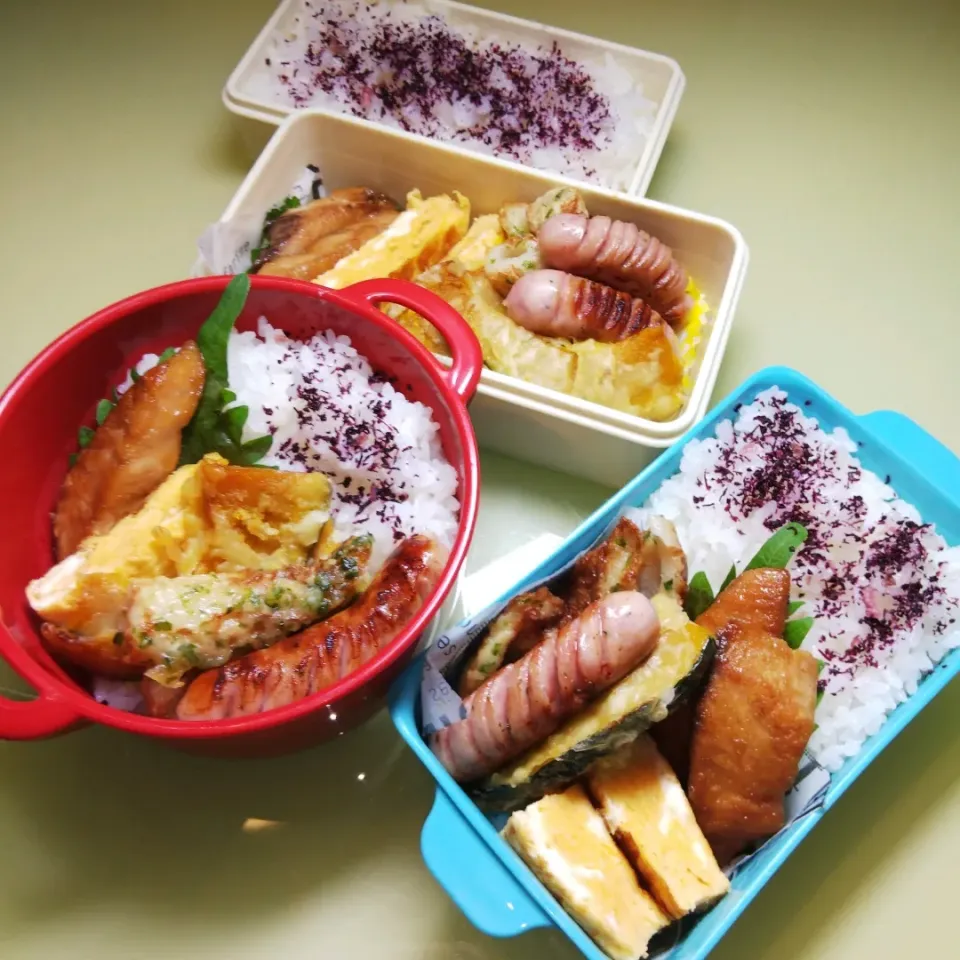 Snapdishの料理写真:7/29 家族弁当|けろよんさん