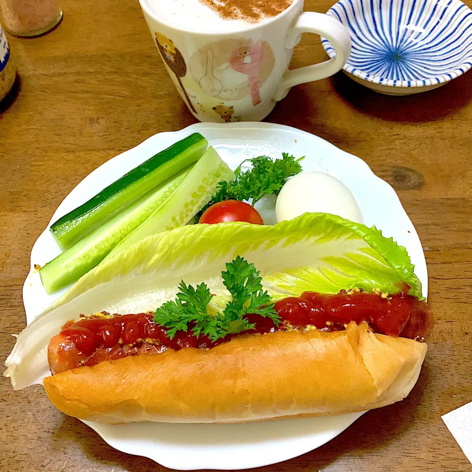 Snapdishの料理写真:またホットドッグ|みんみんさん