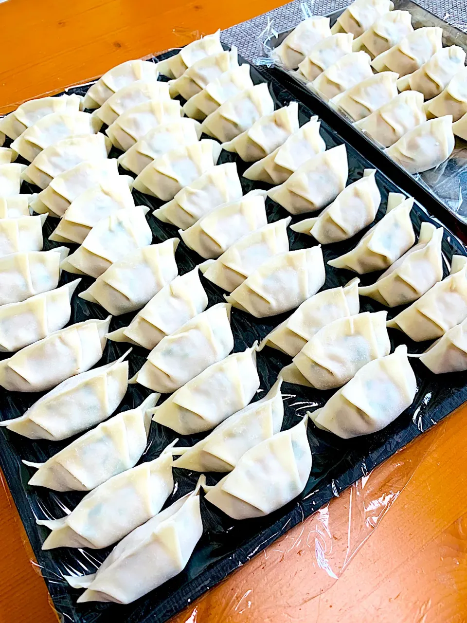 餃子の仕込み🥟60個　　餡と皮の数がぴったり合った！スッキリ😌✨|ちはるさん