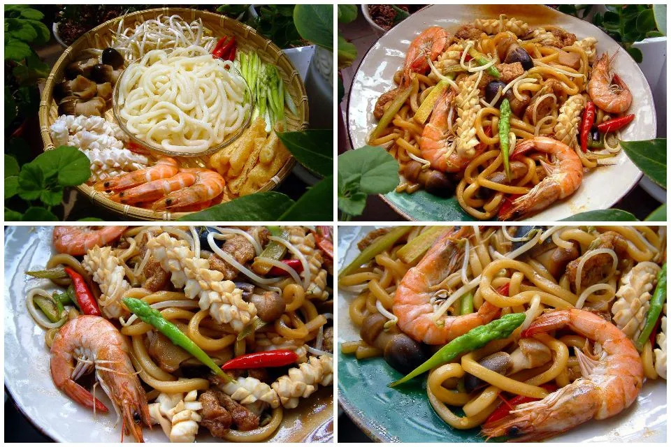 stir-fried udon noodle with seafood|steven z.y.さん