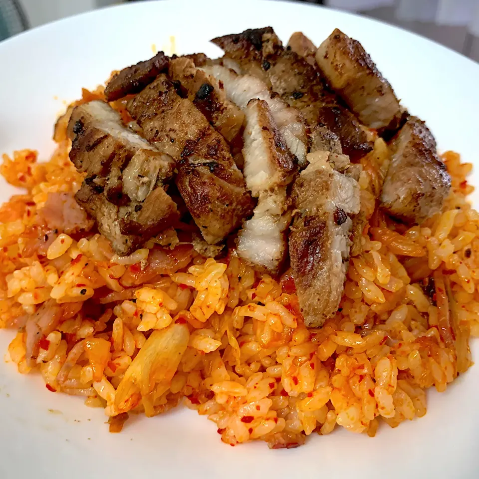 Kimchi fried rice with grilled pork|Kutingさん