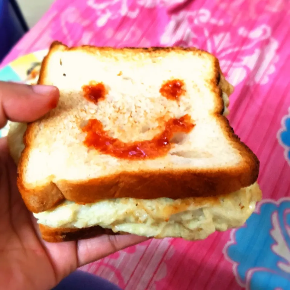 omlet bread sandwich|IndianHands🙏さん