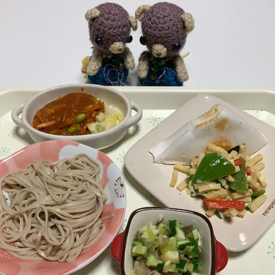 晩ご飯お蕎麦ヽ(・∀・)|chagashiさん