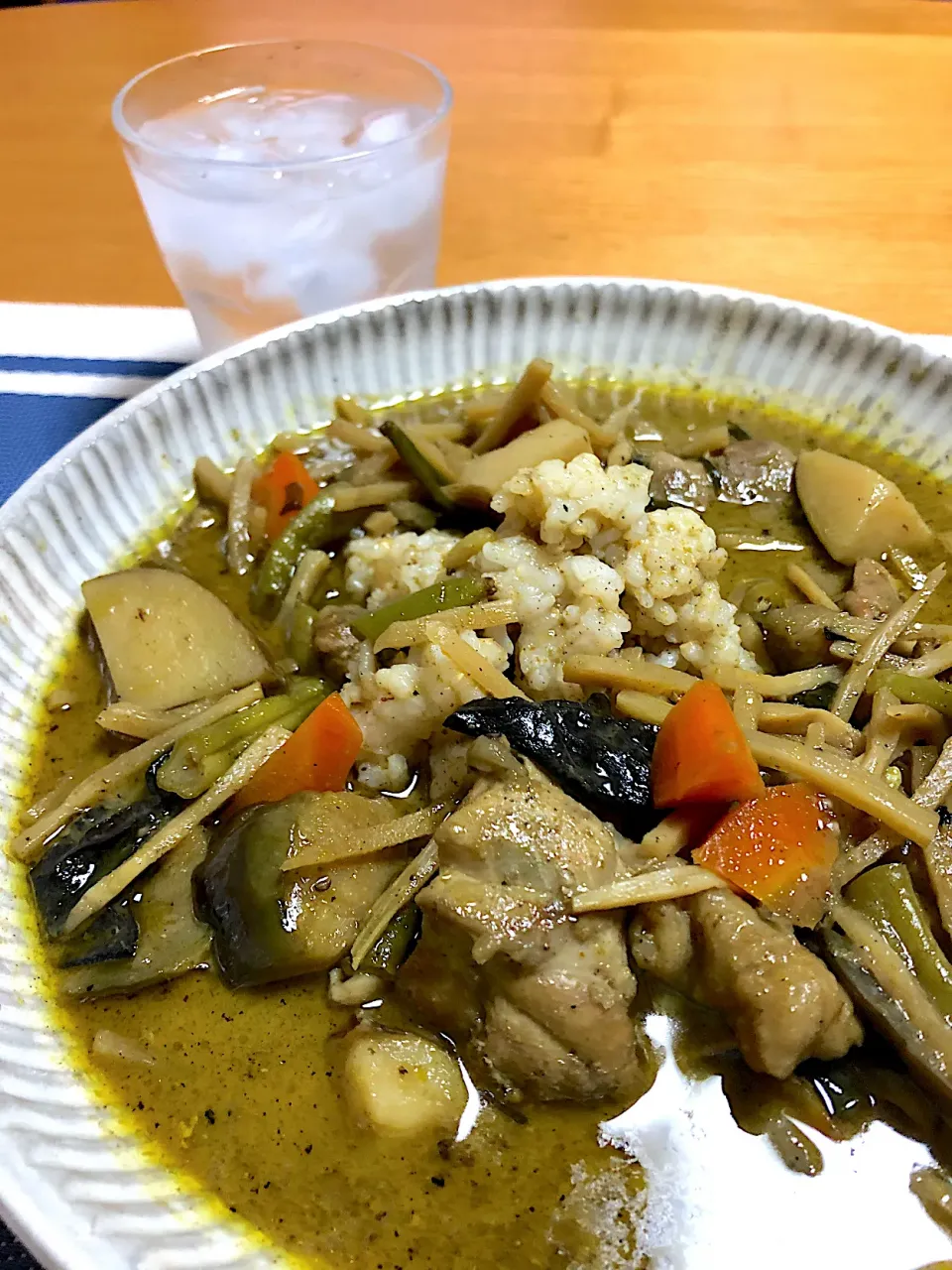 Snapdishの料理写真:2晩冷蔵の熟成グリーンカレー|小次郎さん