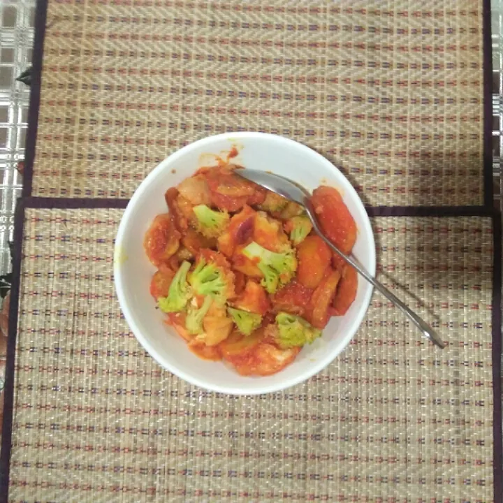 Snapdishの料理写真:Eggless Spicy Taufu|Anu's Foodiesさん