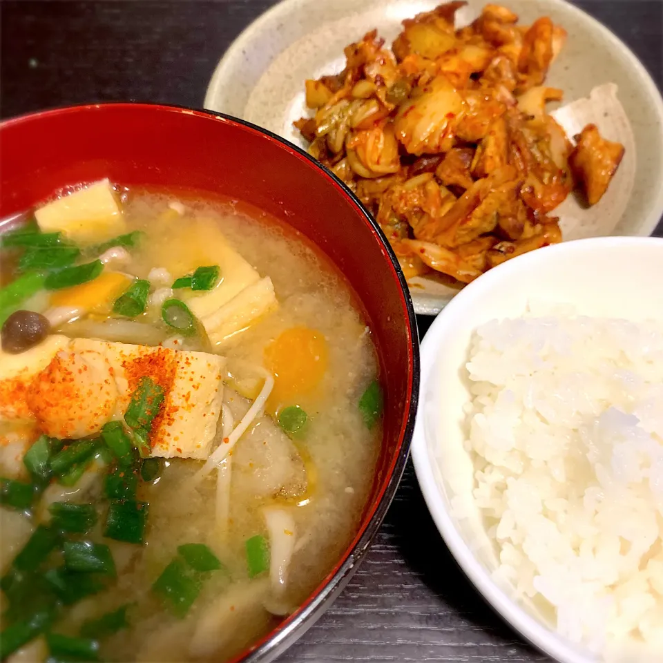 Snapdishの料理写真:質素な晩ご飯|🌸ぴくしー🌸さん