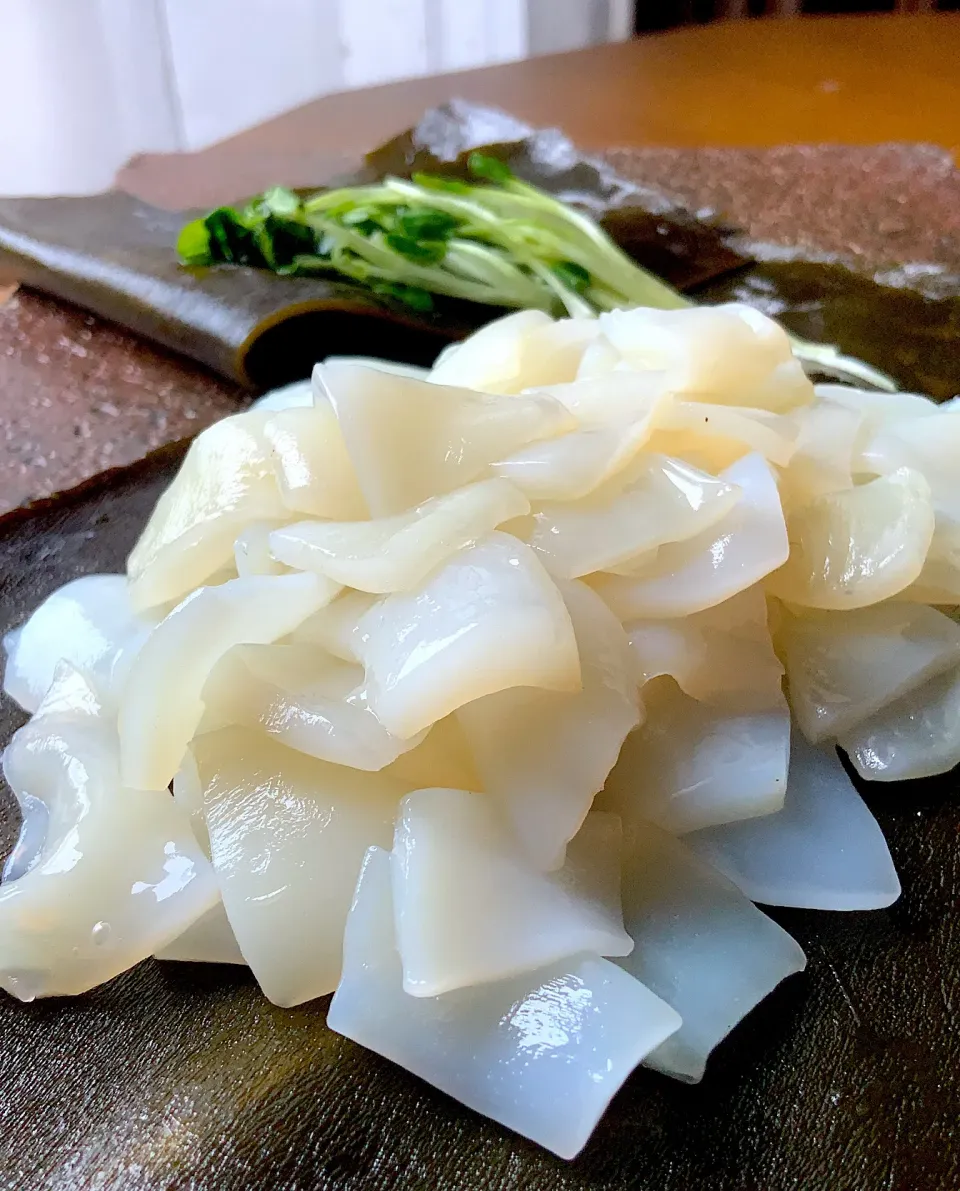 イチロッタさんの料理 ケンサキイカとカイワレの昆布締め✨✨✨|9421beruさん