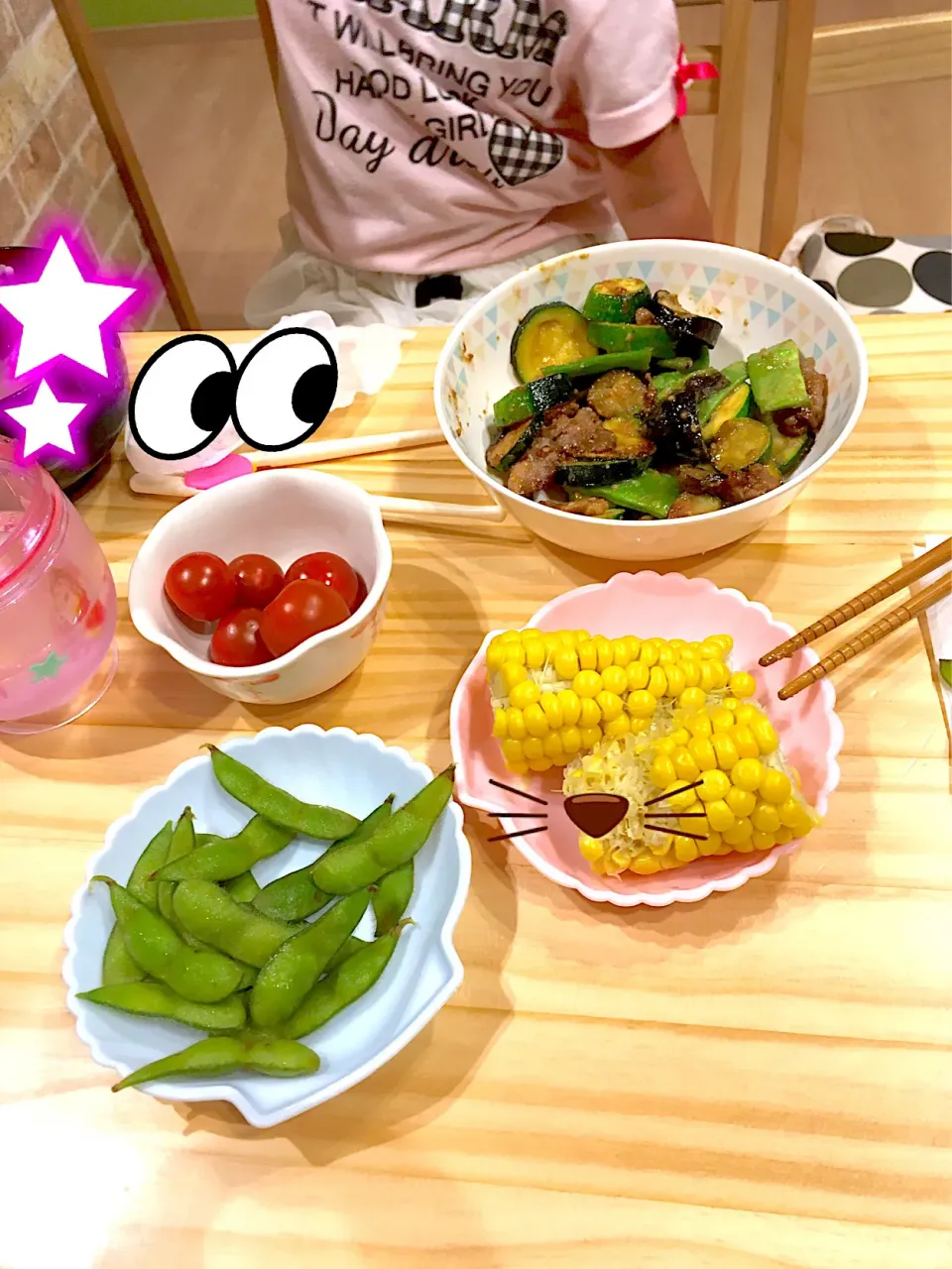 Snapdishの料理写真:全部実家の野菜☆|あーさん