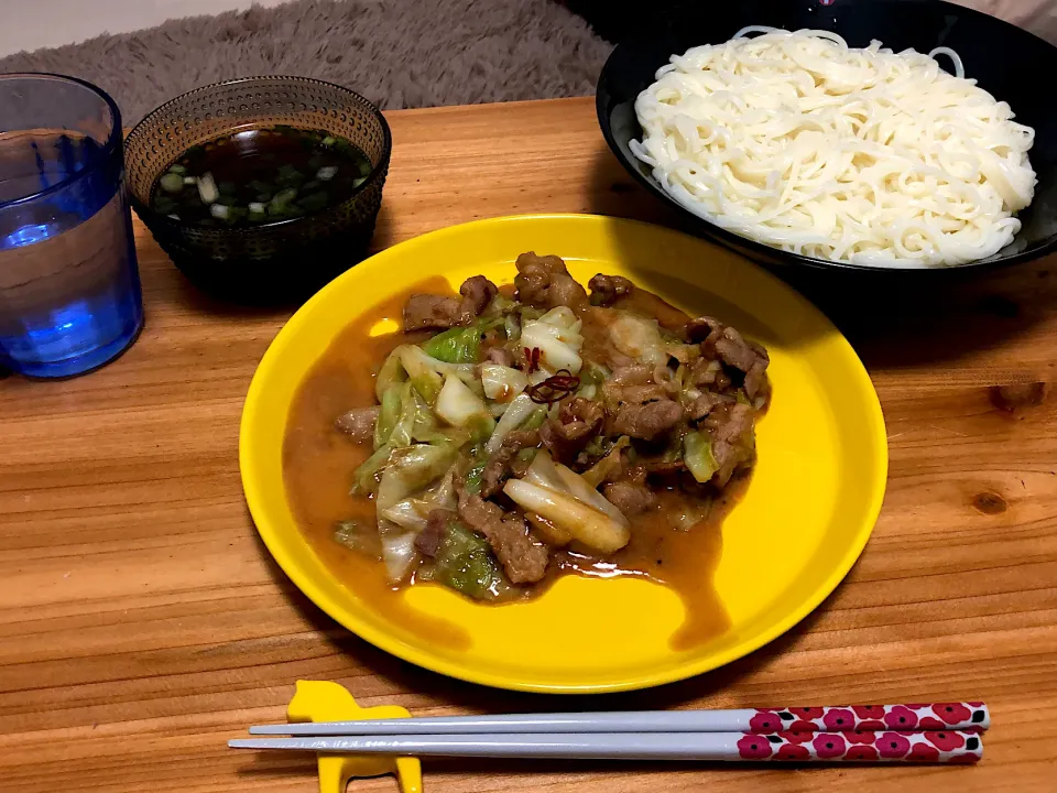 豚肉とキャベツのピリ辛味噌炒め|saknさん