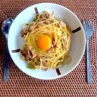 Snapdishの料理写真:漢のスタミナパスタ|ひろさん