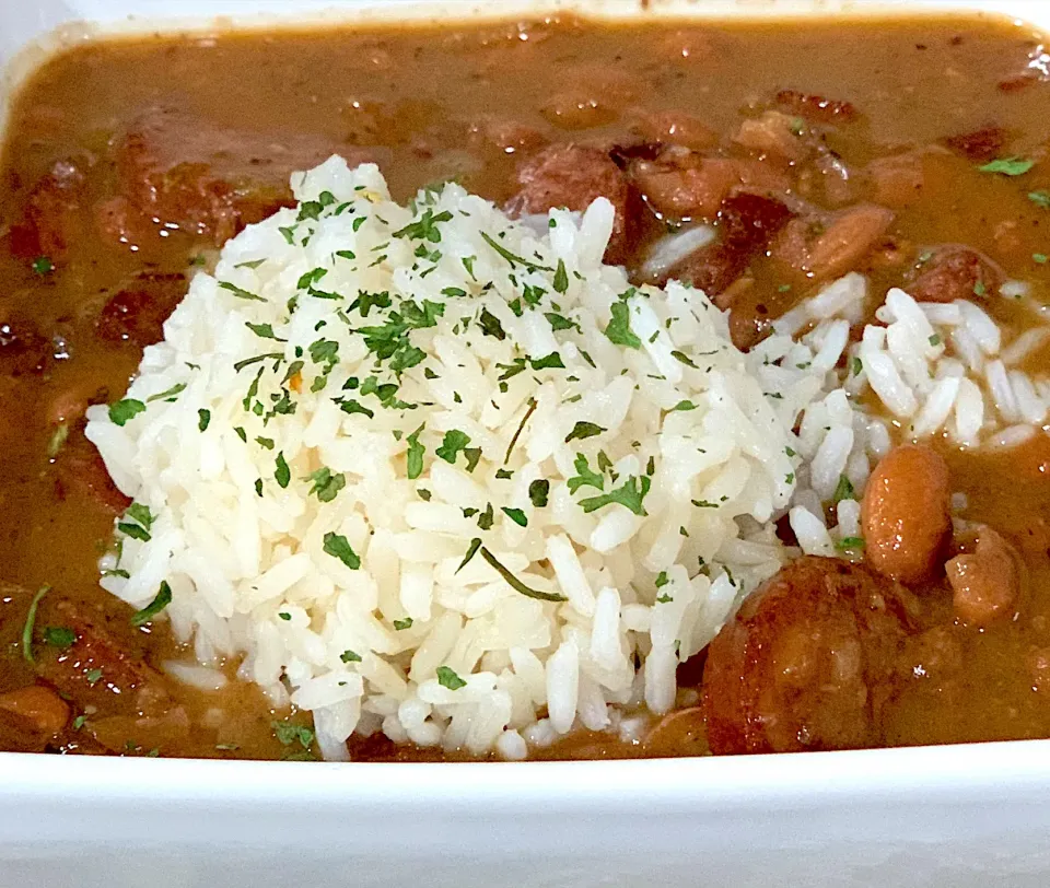 Red Beans and Rice with Andouille Sausage and Smoked Neck Bones|La Kaisha Grayさん