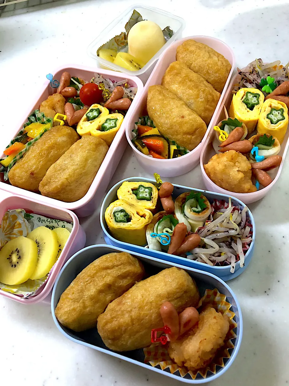 Snapdishの料理写真:期末テスト・親子弁当🍙|ピヨまるさん