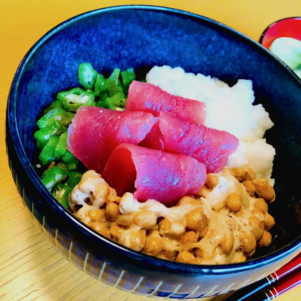 ＊ねばねばまぐろ丼|つなもんさん