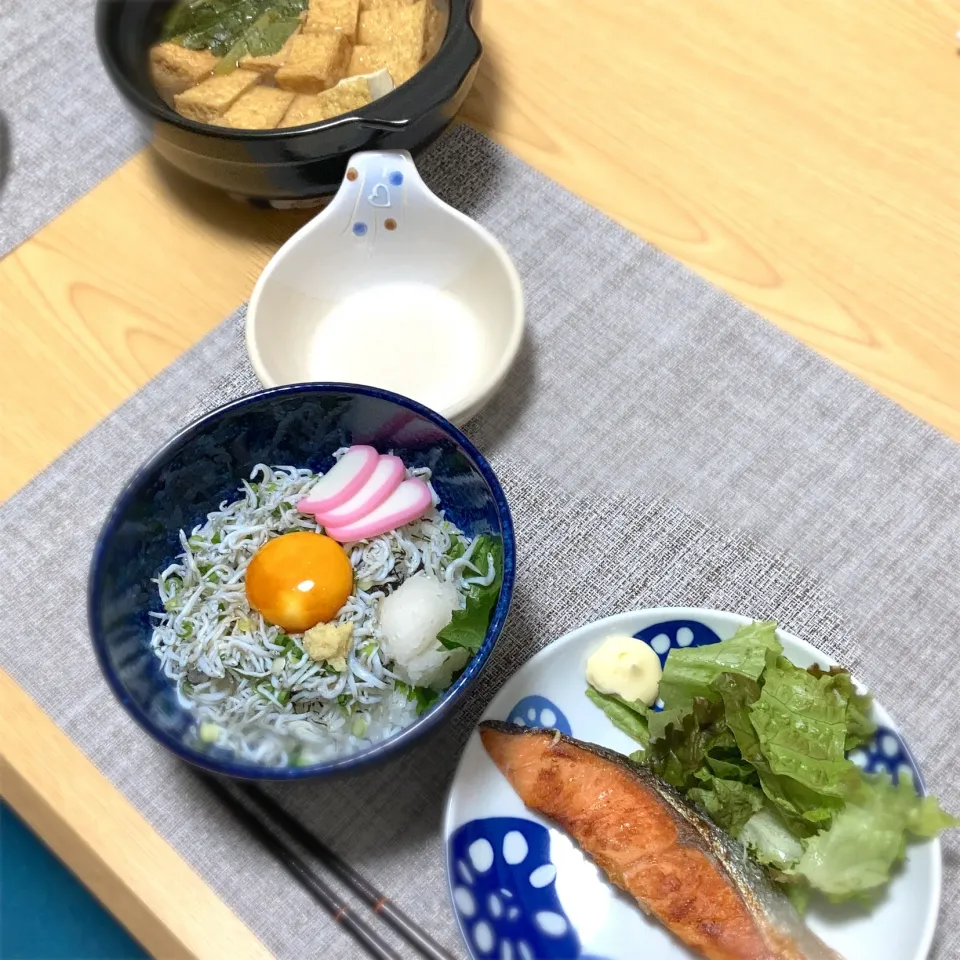 夕食|ツインうさぎさん