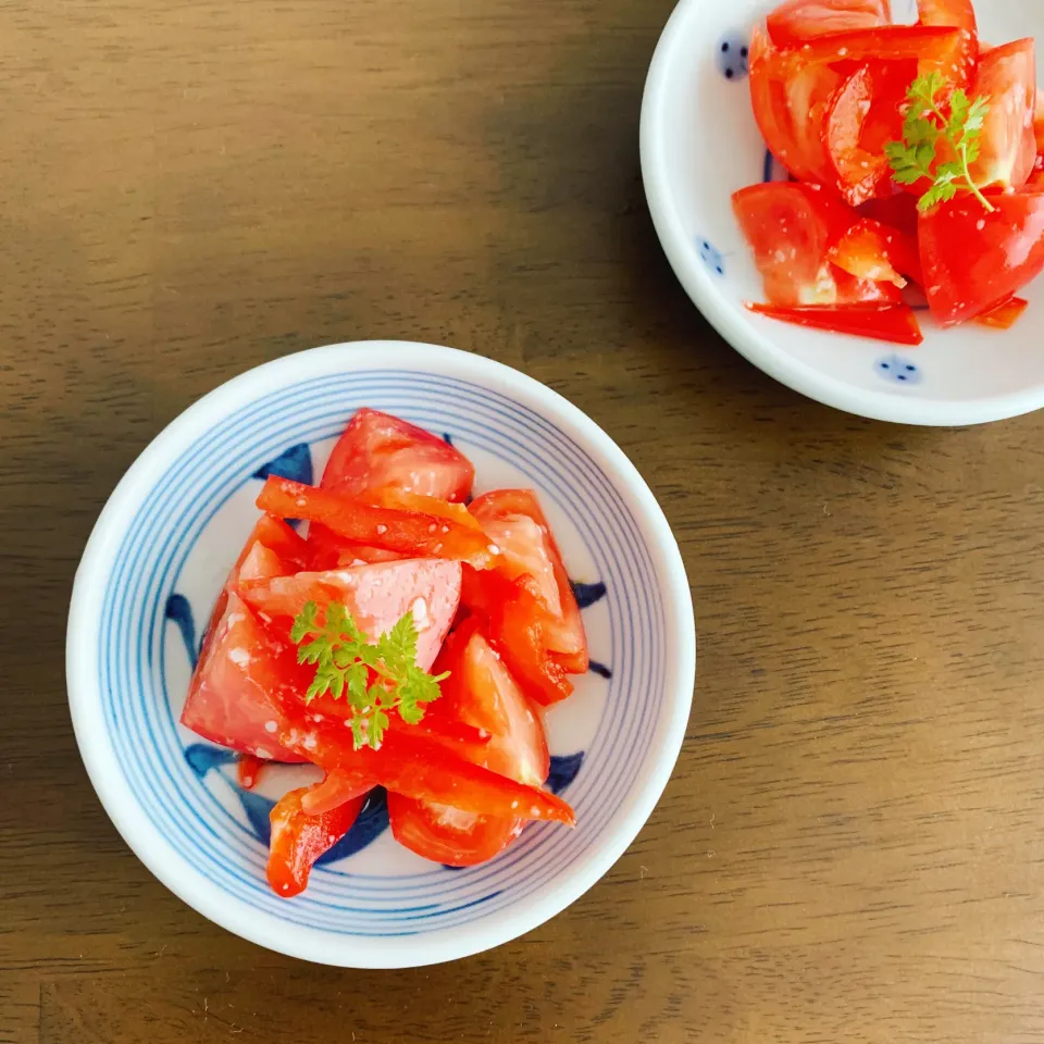 赤の野菜の塩麹マリネ🍅🌿|leeさん