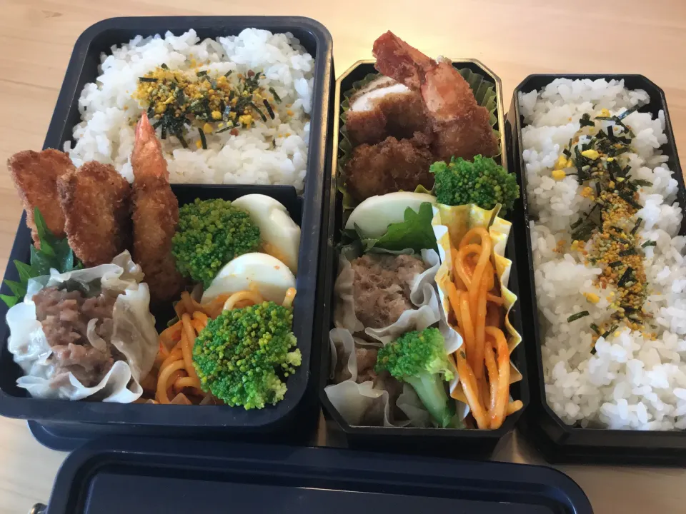 Snapdishの料理写真:2020.7.31 小学生&中学男子のお弁当🍱|かおたまさん