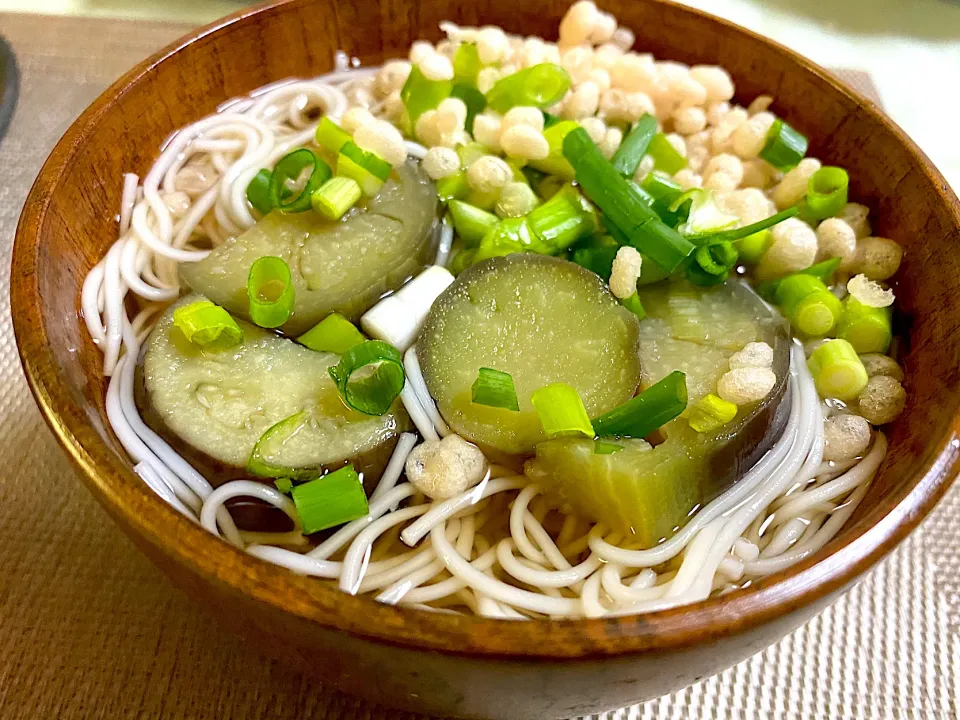 茄子のにゅうめん|ぽっちさん