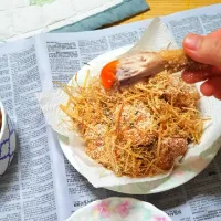 Snapdishの料理写真:Gà rang muối|Gái Quêさん