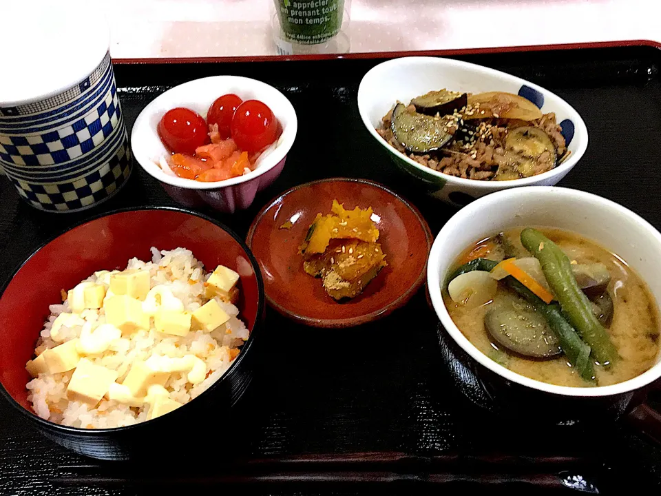 息子君土曜授業頑張ってね朝ご飯♪|ひろこさん