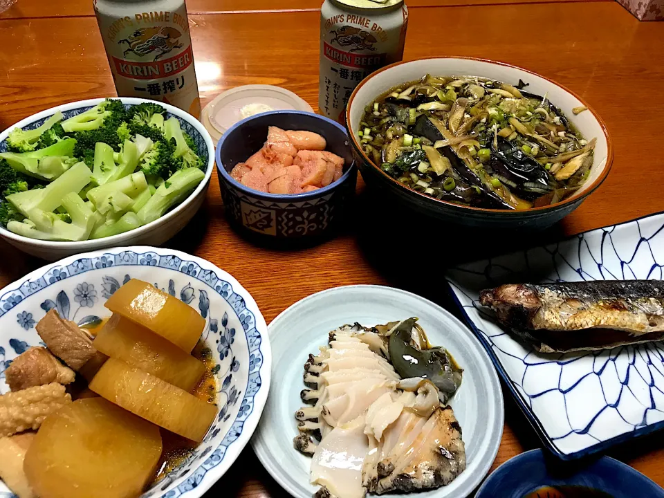 Snapdishの料理写真:2020.7.31 黒アワビのお刺身🍻🍻🍻|ゆみずさん