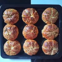 Korean Garlic Cheese Bread|Enggar Praditasiwiさん