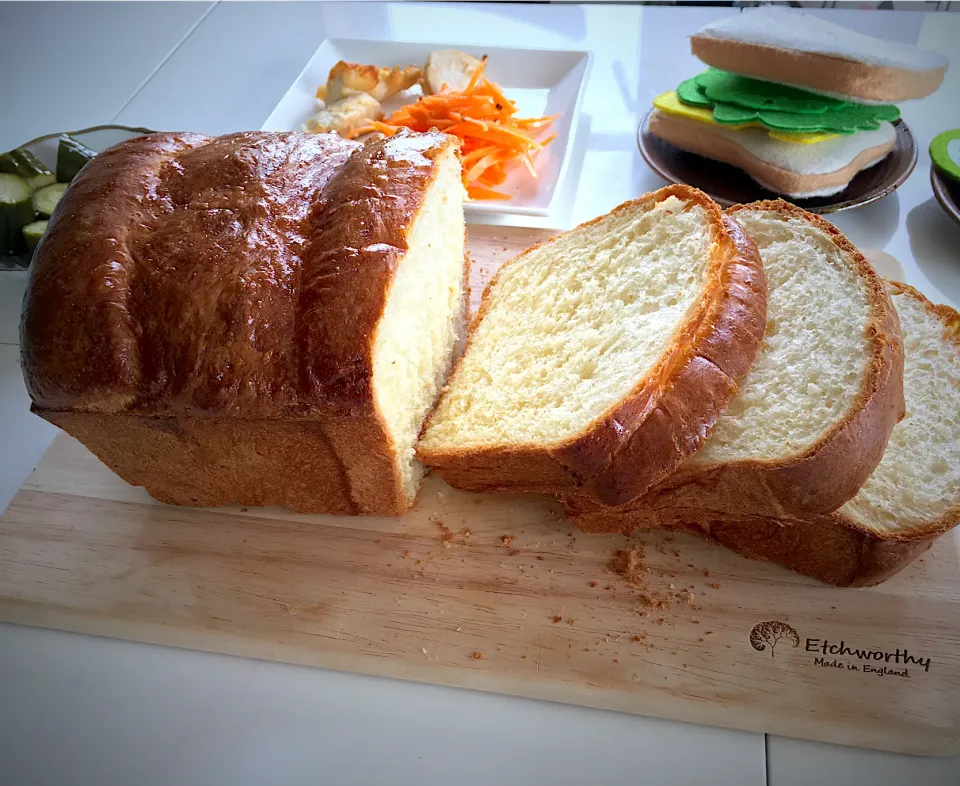 Dreamy brioche bread to start lazy Sunday morning|PeachPieさん