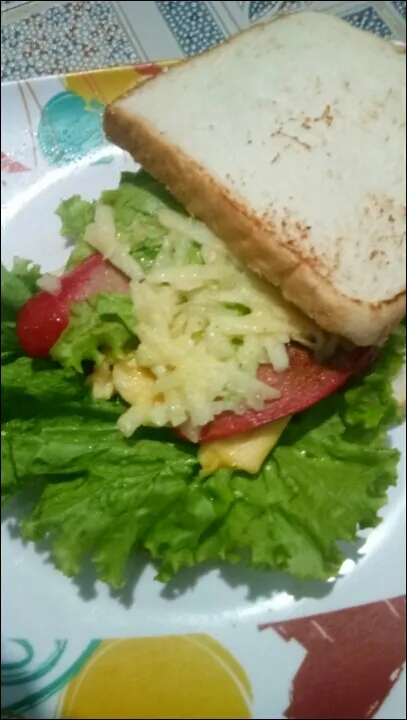 sausage apple sandwich|Marieさん