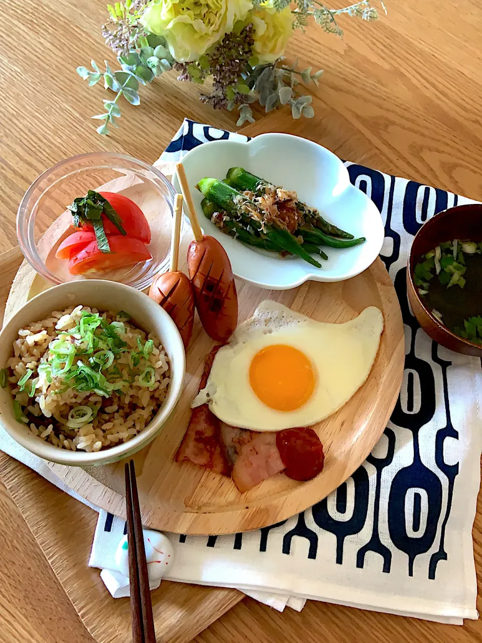 Snapdishの料理写真:朝ごはんプレート|ふわくまさん