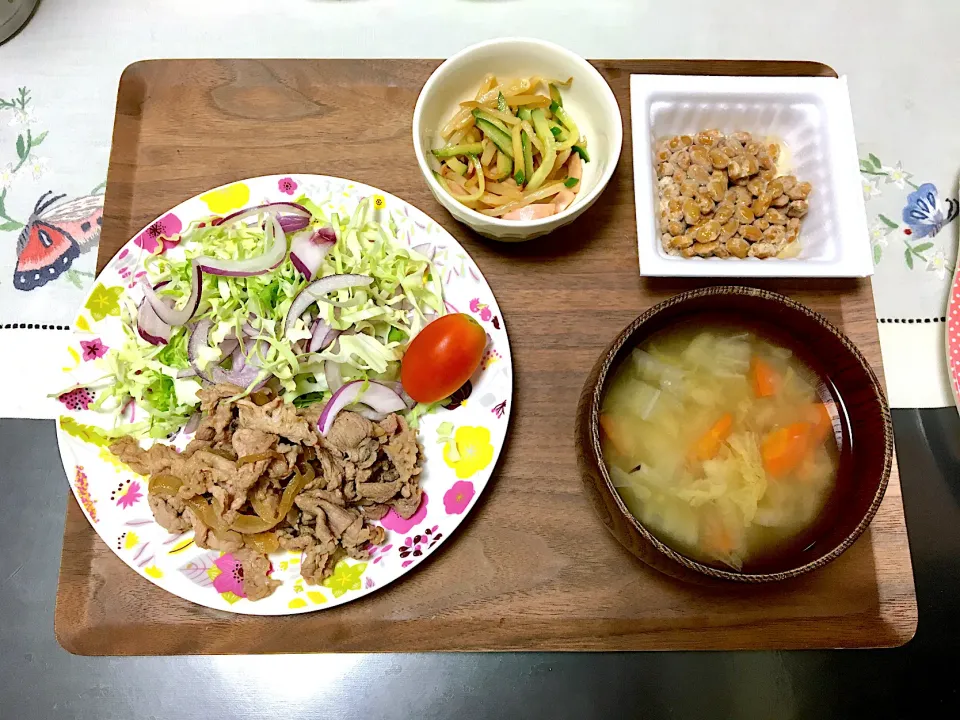 豚の生姜焼きのご飯|みよさん